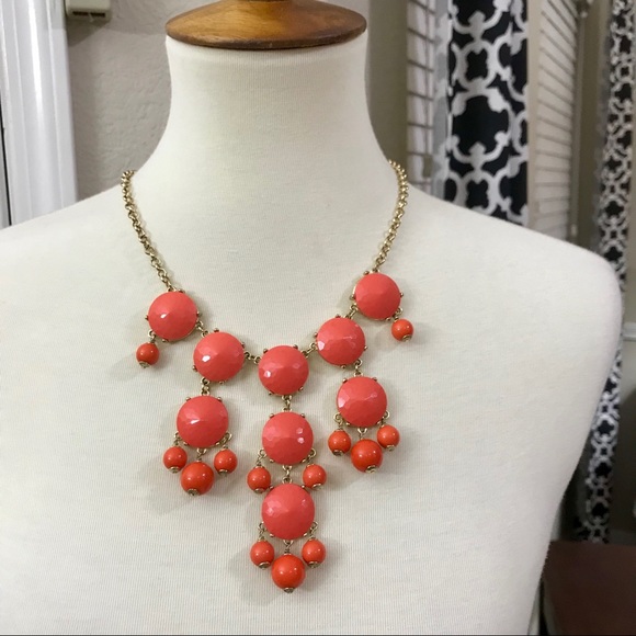 J. Crew Jewelry - J. Crew orange / coral statement necklace